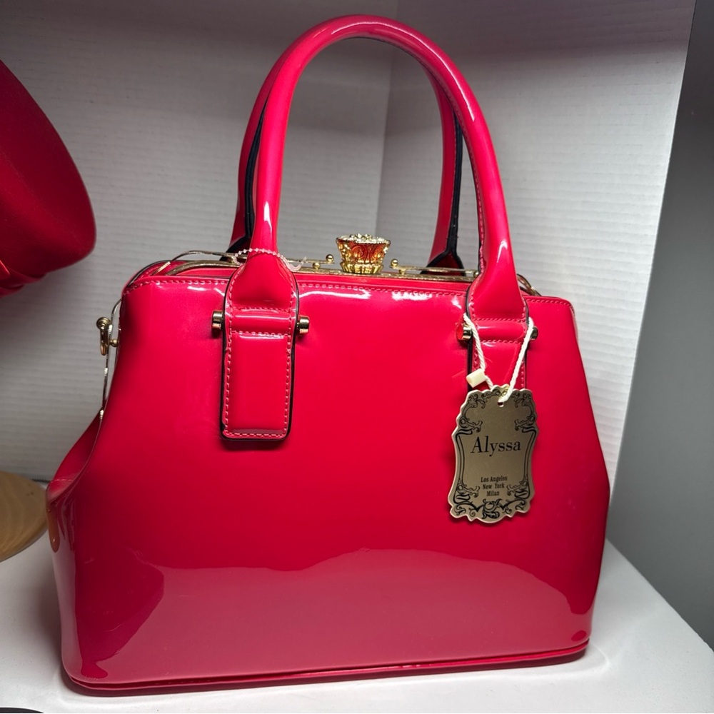 Alyssa Pink Satchel Bag